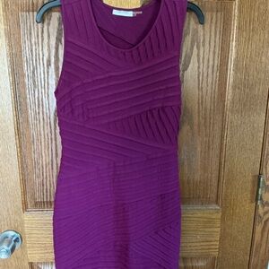 Calvin Klein Magenta Bandage Sheath Dress